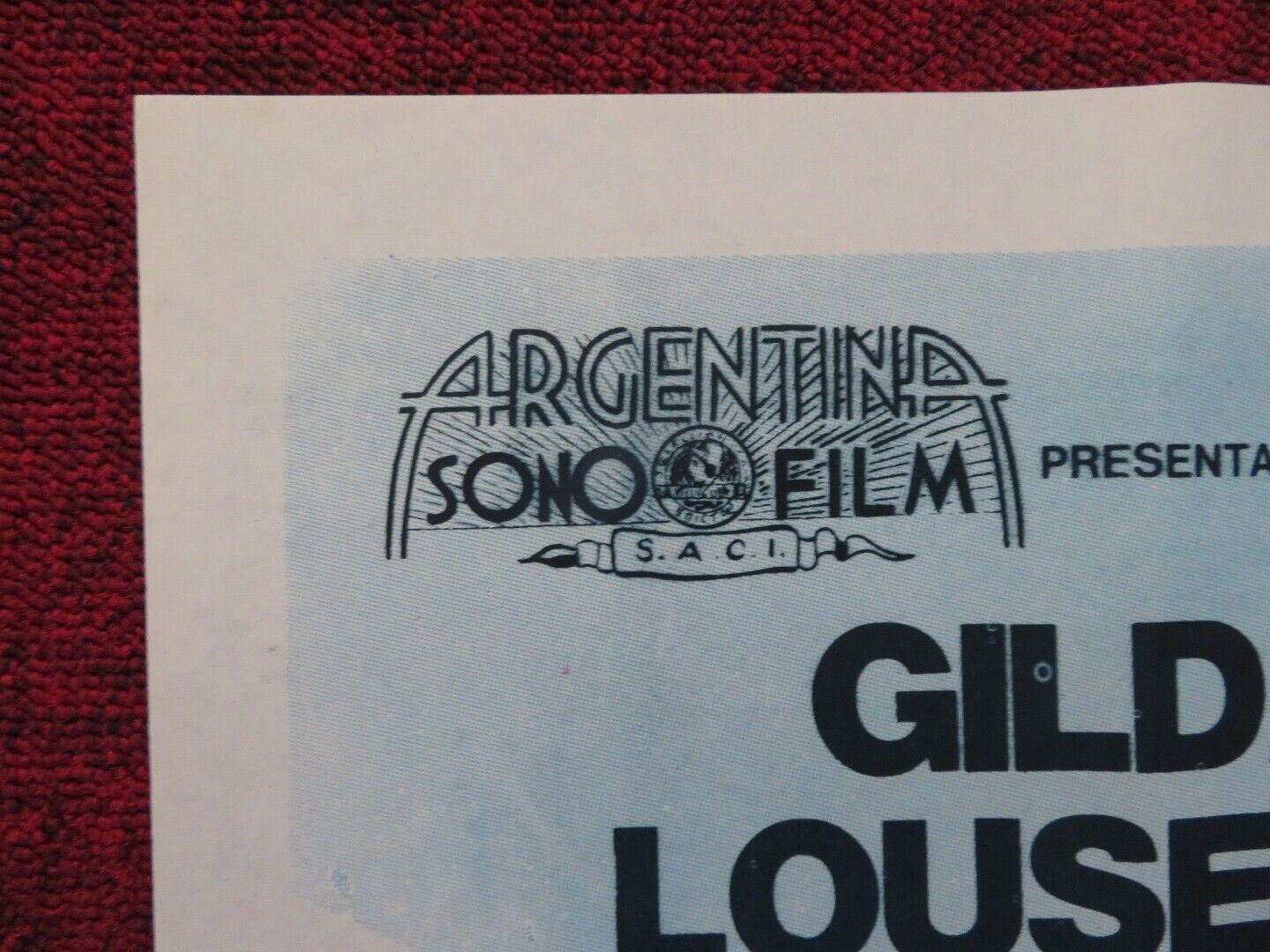 QUE NOCHE DE CASAMIENTO ARGENTINA ONE SHEET POSTER DARIO VITTORI GILDA LOUSEK - Rendezvous Cinema