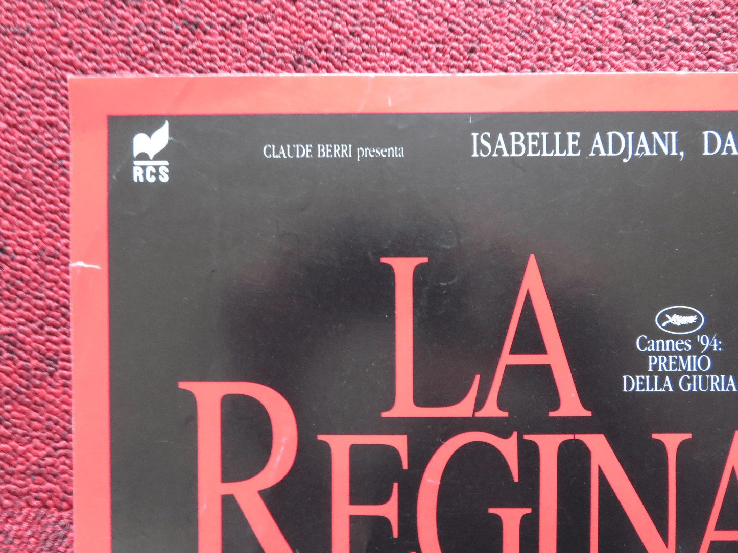 QUEEN MARGOT ITALIAN FOTOBUSTA POSTER ISABELLE ADJANI DANIEL AUTEUIL 1994 Rendezvous Cinema Movie posters