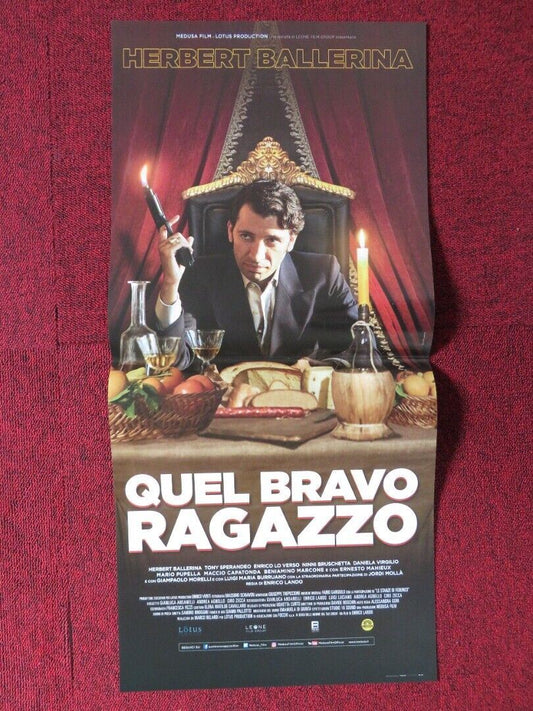 QUEL BRAVO RAGAZZO ITALIAN LOCANDINA (26.5"x12.5") POSTER HERBERT BALLERINA 2016 Movie posters