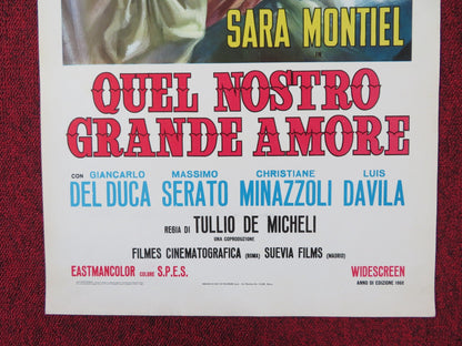 QUEL NOSTRO GRANDE AMORE ITALIAN LOCANDINA POSTER SARA MONTIEL1966 Rendezvous Cinema Movie posters