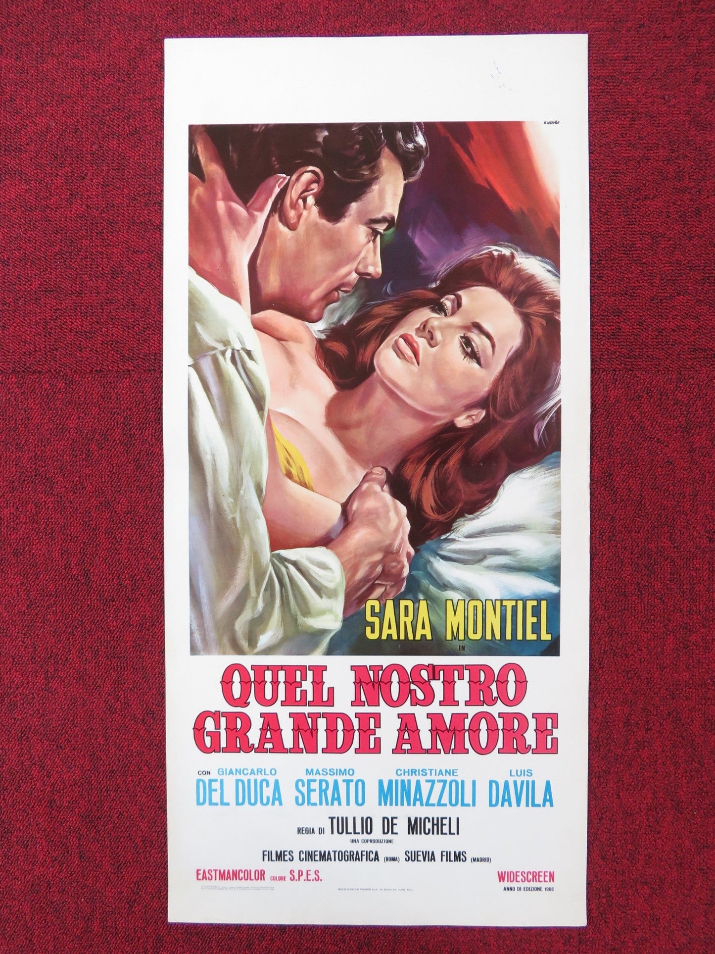 QUEL NOSTRO GRANDE AMORE ITALIAN LOCANDINA POSTER SARA MONTIEL1966 Rendezvous Cinema Movie posters