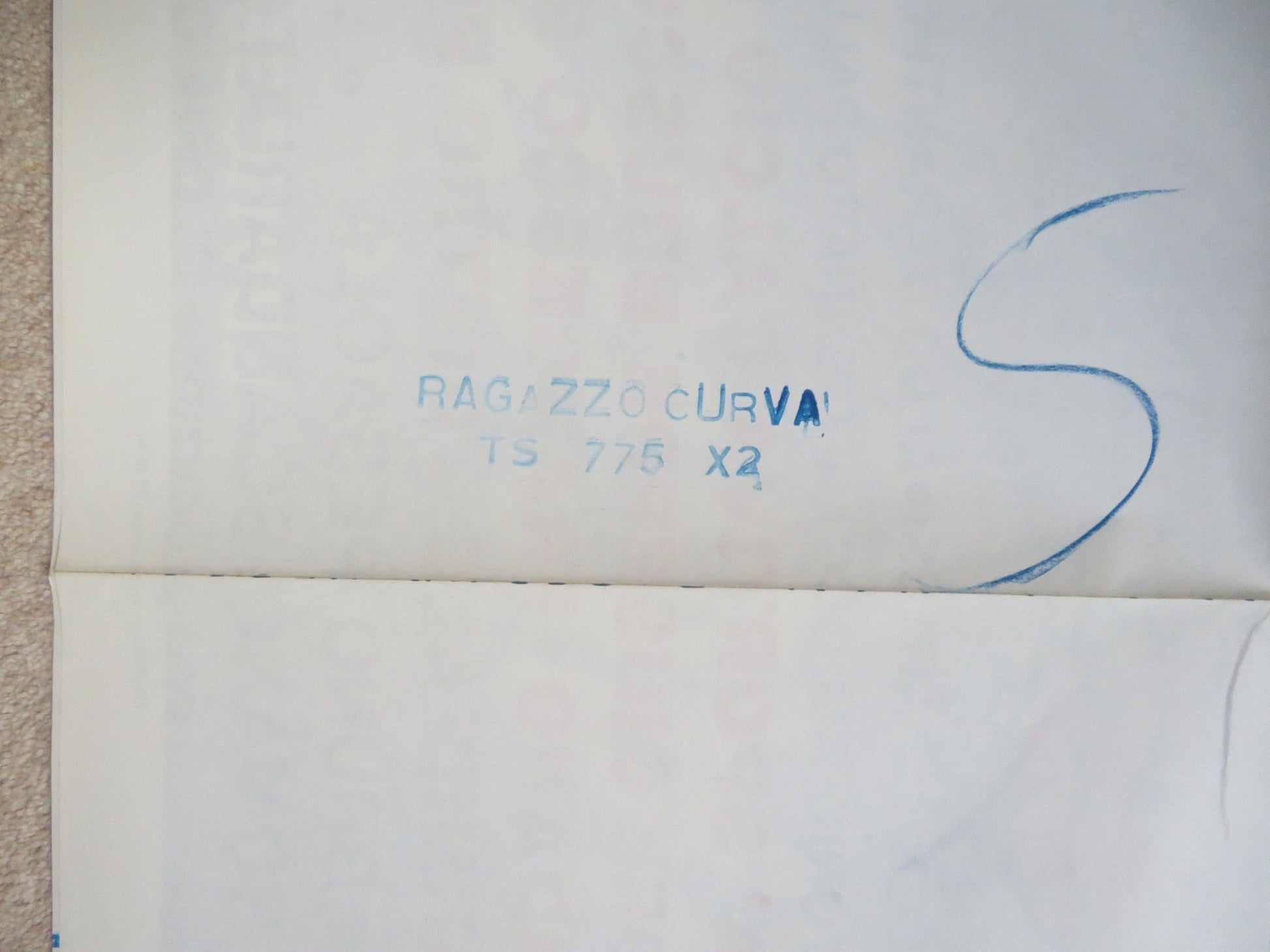 QUEL RAGAZZO DELLA CURVA B ITALIAN 2 FOGLIO POSTER NINO D'ANGELO 1987 Rendezvous Cinema Movie posters