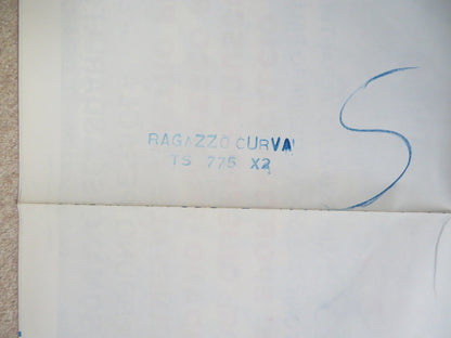 QUEL RAGAZZO DELLA CURVA B ITALIAN 2 FOGLIO POSTER NINO D'ANGELO 1987 Rendezvous Cinema Movie posters