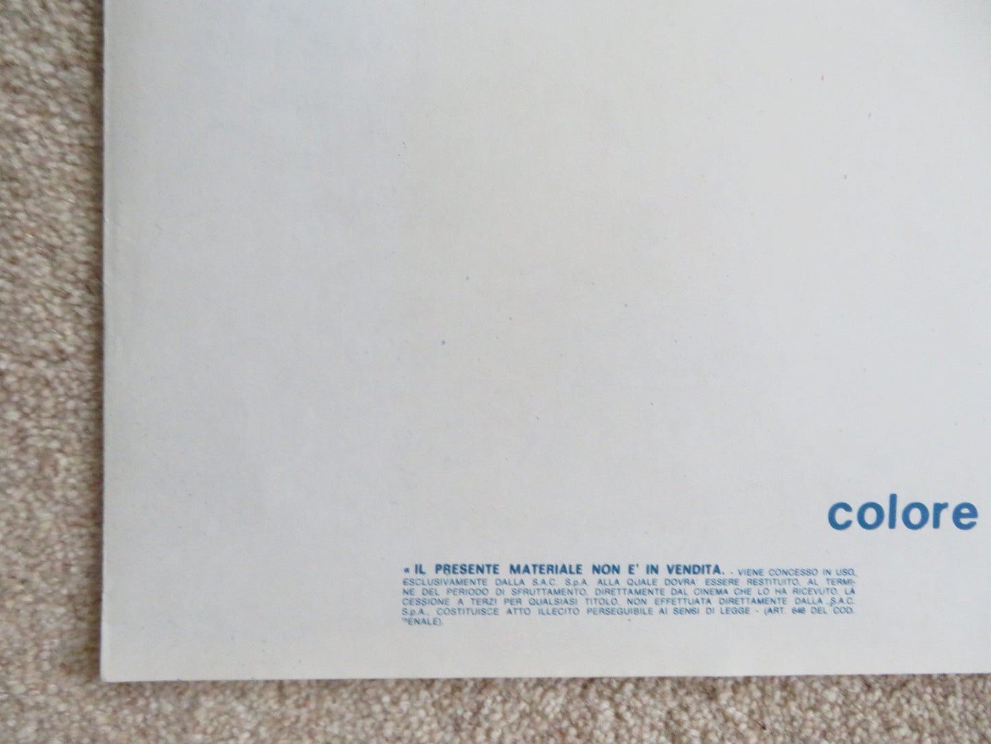 QUEL RAGAZZO DELLA CURVA B ITALIAN 2 FOGLIO POSTER NINO D'ANGELO 1987 Rendezvous Cinema Movie posters