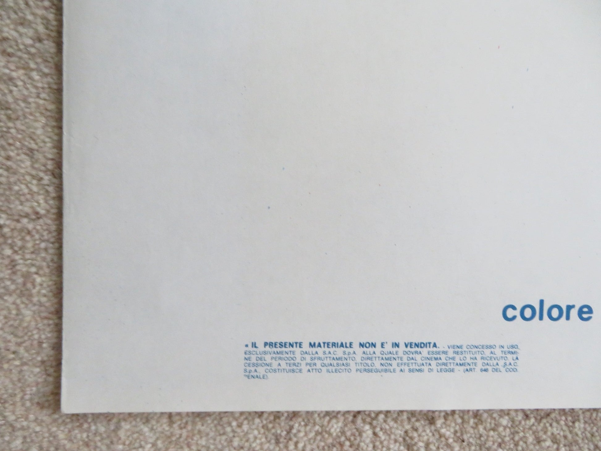 QUEL RAGAZZO DELLA CURVA B ITALIAN 2 FOGLIO POSTER NINO D'ANGELO 1987 Rendezvous Cinema Movie posters