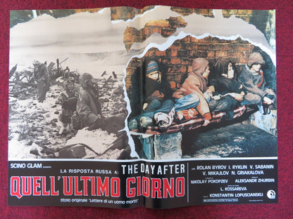 QUELL 'ULTIMO GIORNO - C ITALIAN FOTOBUSTA POSTER ROLAN BYROV IOSIF RYKLIN 1986 Rendezvous Cinema Movie posters
