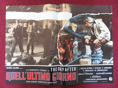 QUELL 'ULTIMO GIORNO - D ITALIAN FOTOBUSTA POSTER ROLAN BYROV IOSIF RYKLIN 1986 Rendezvous Cinema Movie posters