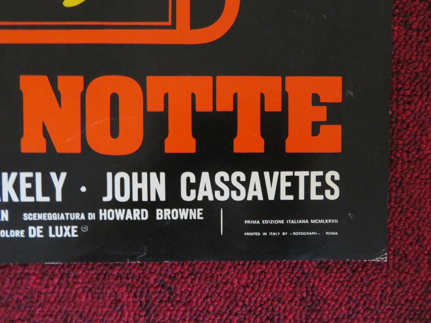 QUELLA SPORCA ULTIMA NOTTE ITALIAN FOTOBUSTA POSTER S. STALLONE GAZZA 1977 Rendezvous Cinema Movie posters