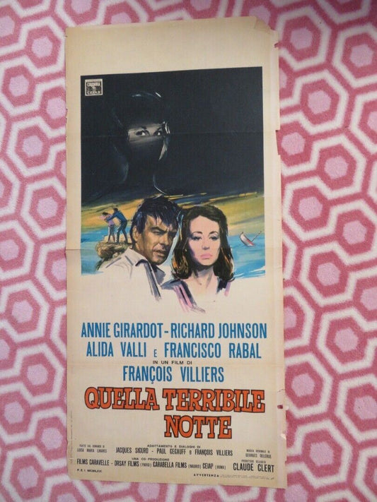 QUELLA TERRIBILE NOTTE/The Other Woman ITALIAN LOCANDINA (27.5"x13") POSTER '64 Movie posters