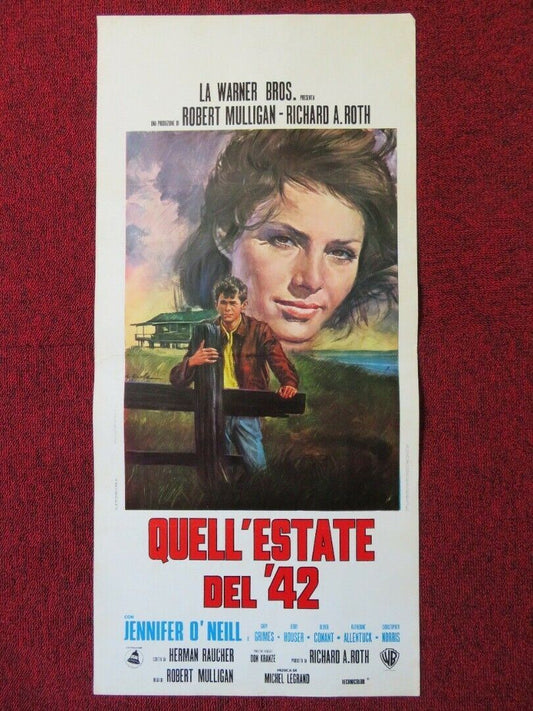 QUELL'ESTATE DEL '42 / Summer of '42 ITALIAN LOCANDINA (27.5"x13") POSTER 1971 Movie posters