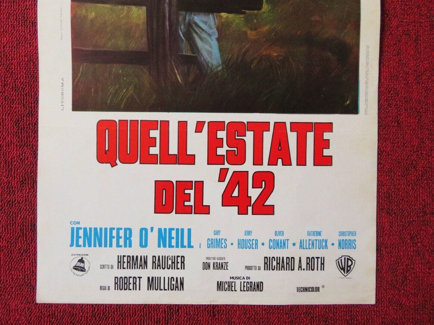 QUELL'ESTATE DEL '42 / Summer of '42 ITALIAN LOCANDINA (27.5"x13") POSTER 1971 Movie posters