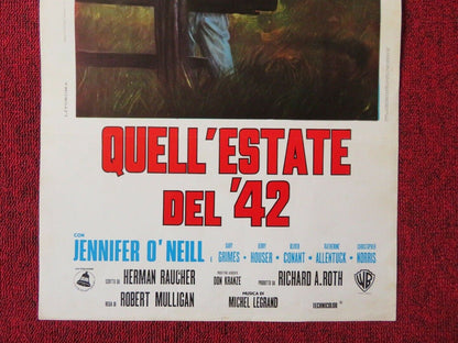 QUELL'ESTATE DEL '42 / Summer of '42 ITALIAN LOCANDINA (27.5"x13") POSTER 1971 Movie posters