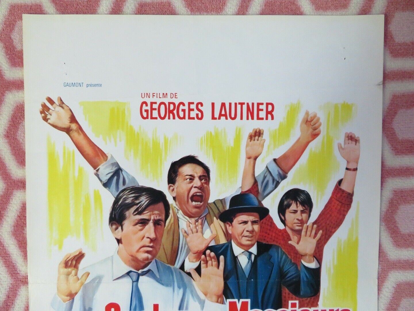 QUELQUES MESSIEURS TROP TRANQUILLES BELGIUM (21.5"x14.5") POSTER DANI 1973 Movie posters