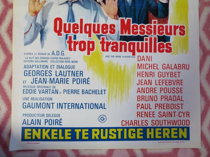 QUELQUES MESSIEURS TROP TRANQUILLES BELGIUM (21.5"x14.5") POSTER DANI 1973 Movie posters