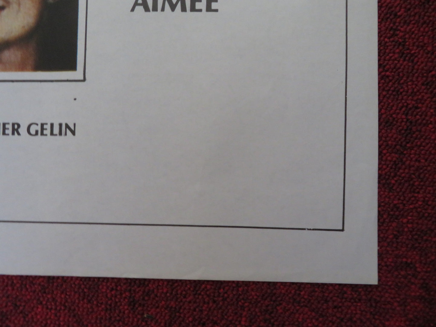 QU'EST - CE QUI FAIT COURIR DAVID FOLDED SPANISH POSTER CHARLES AZNAVOUR 1982 Rendezvous Cinema Movie posters