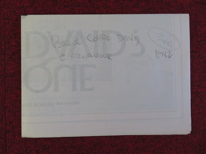 QU'EST - CE QUI FAIT COURIR DAVID FOLDED SPANISH POSTER CHARLES AZNAVOUR 1982 Rendezvous Cinema Movie posters