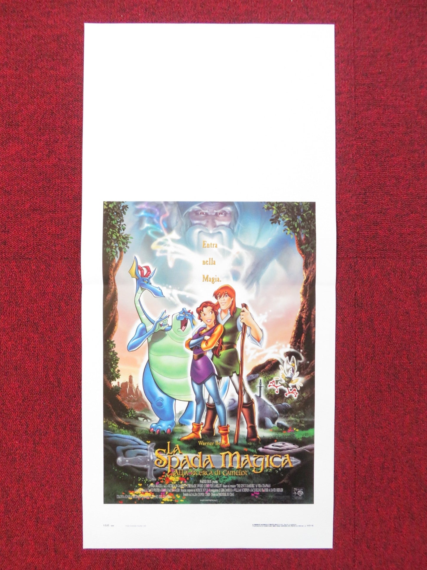 QUEST FOR CAMELOT ITALIAN LOCANDINA POSTER JESSALYN GILSIG GARY OLDMAN 1998 Rendezvous Cinema Movie posters