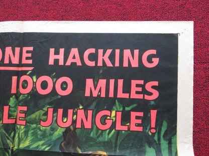 QUEST FOR THE LOST CITY FOLDED US ONE SHEET POSTER DANA LAMB GINGER LAMB 1954 - Rendezvous Cinema