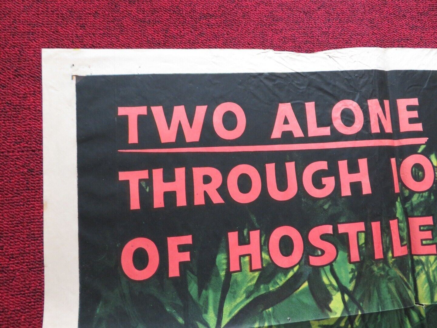 QUEST FOR THE LOST CITY FOLDED US ONE SHEET POSTER DANA LAMB GINGER LAMB 1954 - Rendezvous Cinema