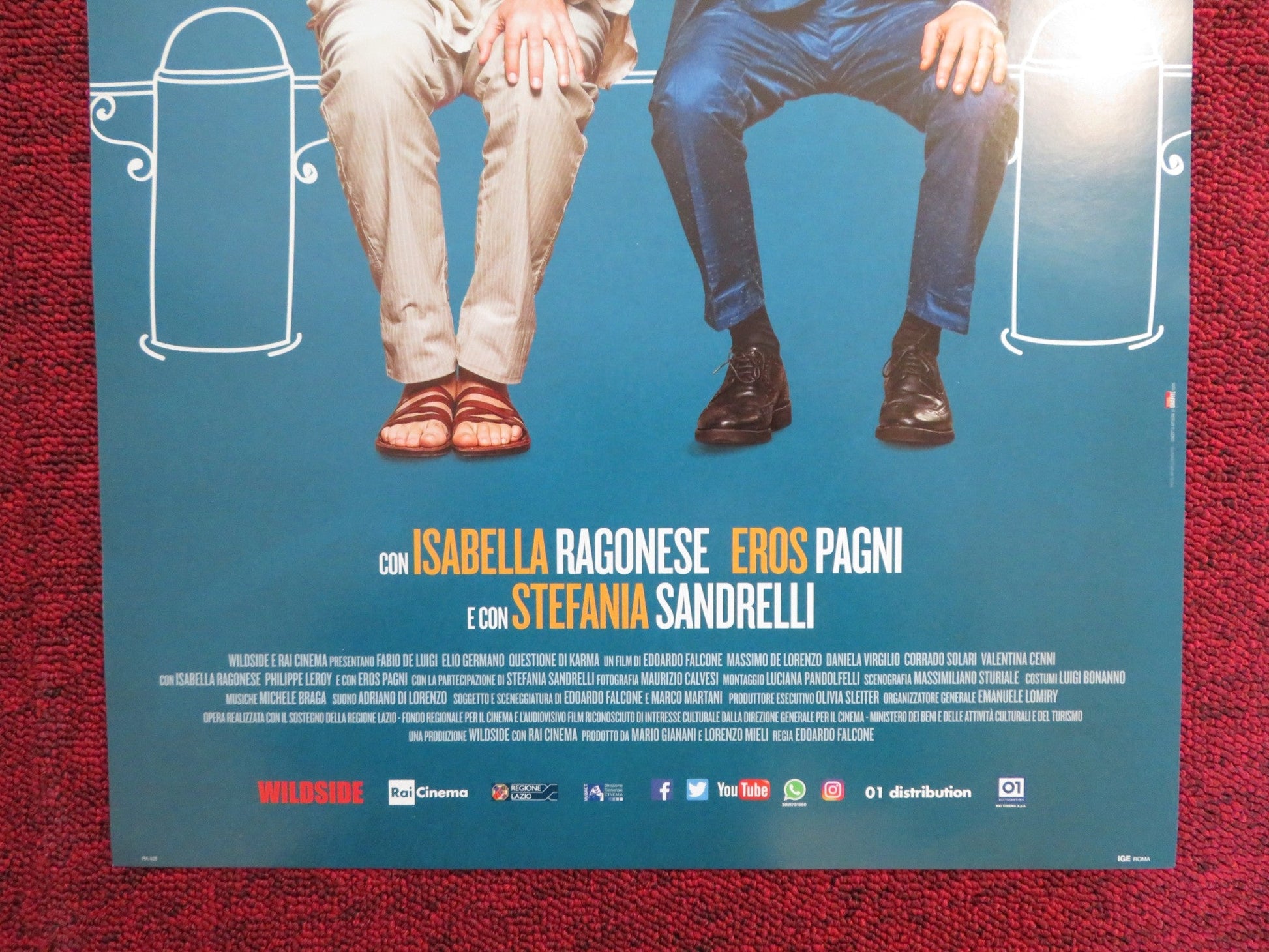 QUESTIONE DI KARMA ITALIAN LOCANDINA POSTER ELIO GERMANO FABIO DE LUIGI 2017 Rendezvous Cinema Movie posters