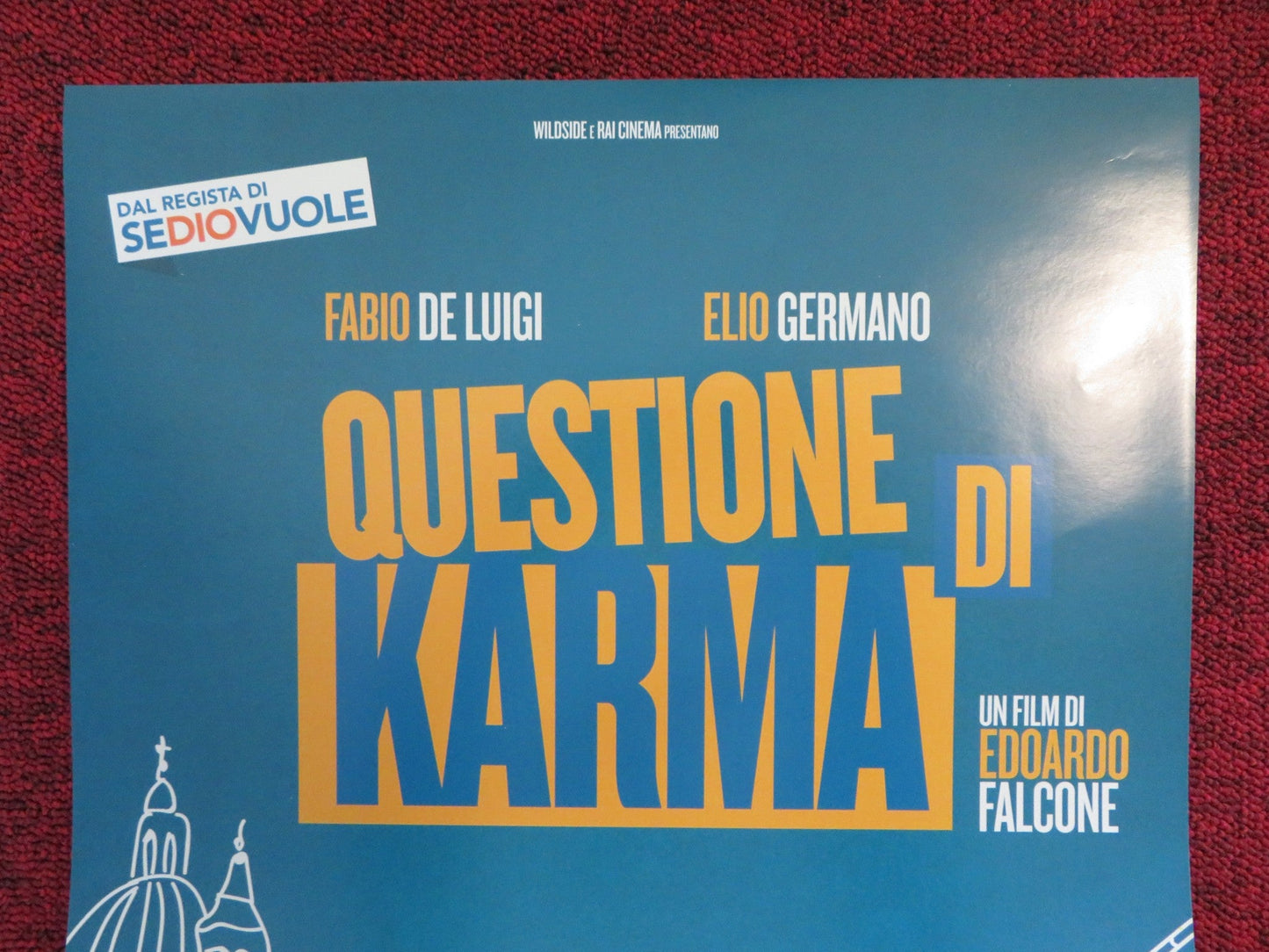 QUESTIONE DI KARMA ITALIAN LOCANDINA POSTER ELIO GERMANO FABIO DE LUIGI 2017 Rendezvous Cinema Movie posters