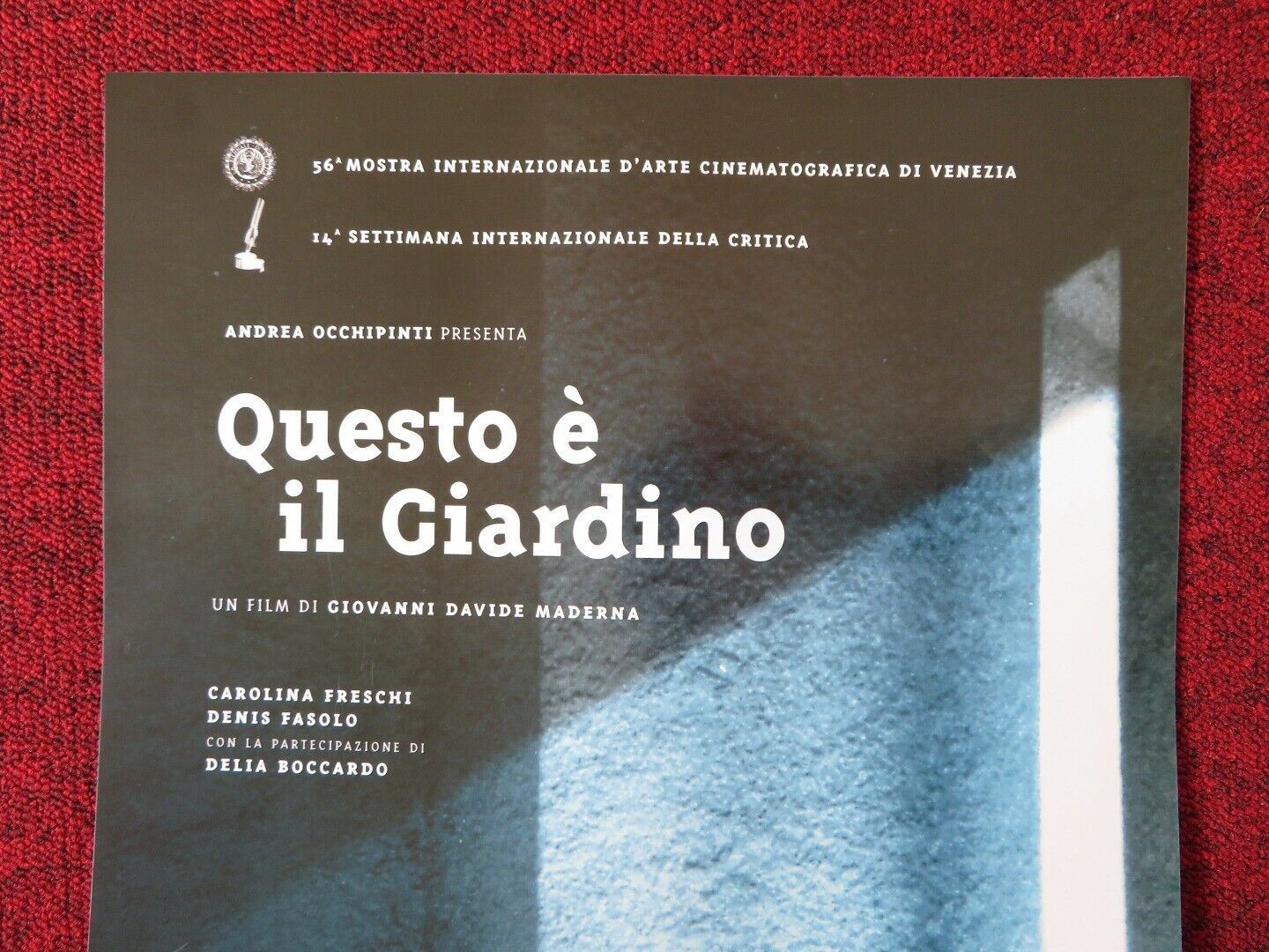 QUESTO E IL GIARDINO ITALIAN LOCANDINA (25"x12.5") POSTER CAROLINA FRESCHI 1999 Movie posters