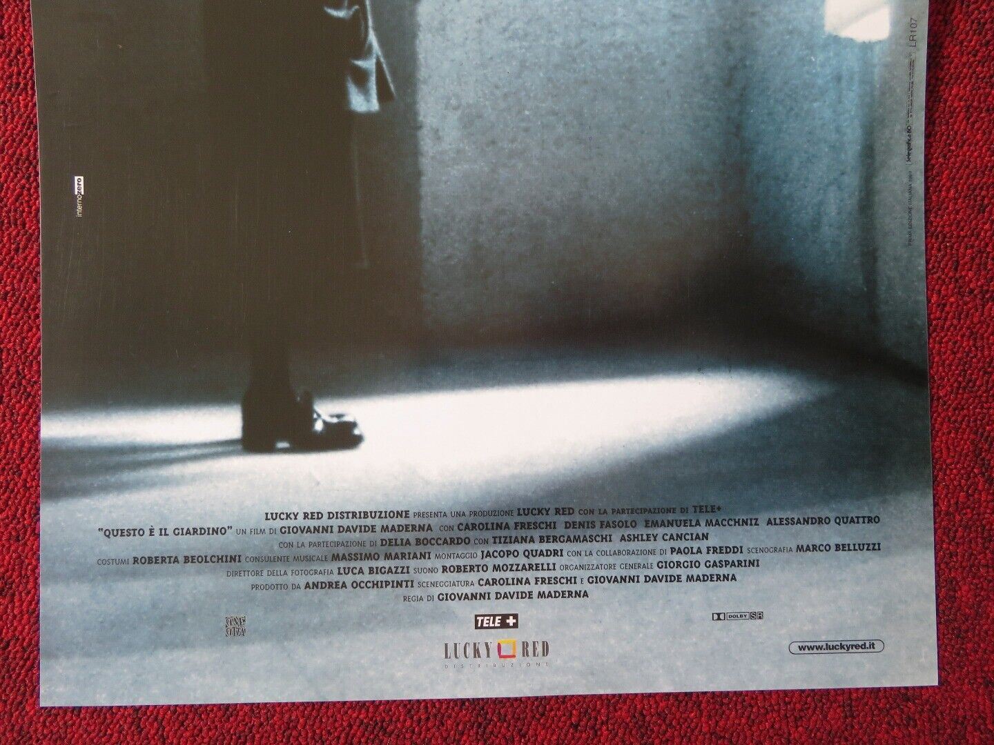 QUESTO E IL GIARDINO ITALIAN LOCANDINA (25"x12.5") POSTER CAROLINA FRESCHI 1999 Movie posters