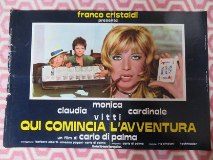 QUI COMINCIA L'AVVENTURA/ Blonde in Black Leather ITALIAN PHOTOBUSTA POSTER 1975 Movie posters