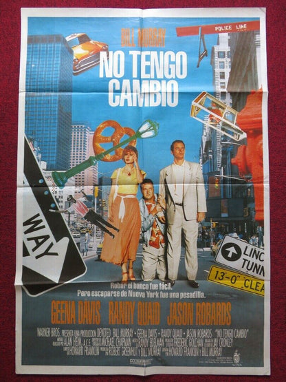 QUICK CHANGE FOLDED ARGENTINA POSTER BILL MURRAY GEENA DAVIS 1990 - Rendezvous Cinema