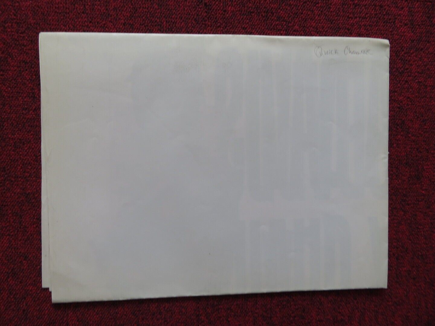 QUICK CHANGE FOLDED US ONE SHEET POSTER BILL MURRAY GEENA DAVIS 1990 Movie posters