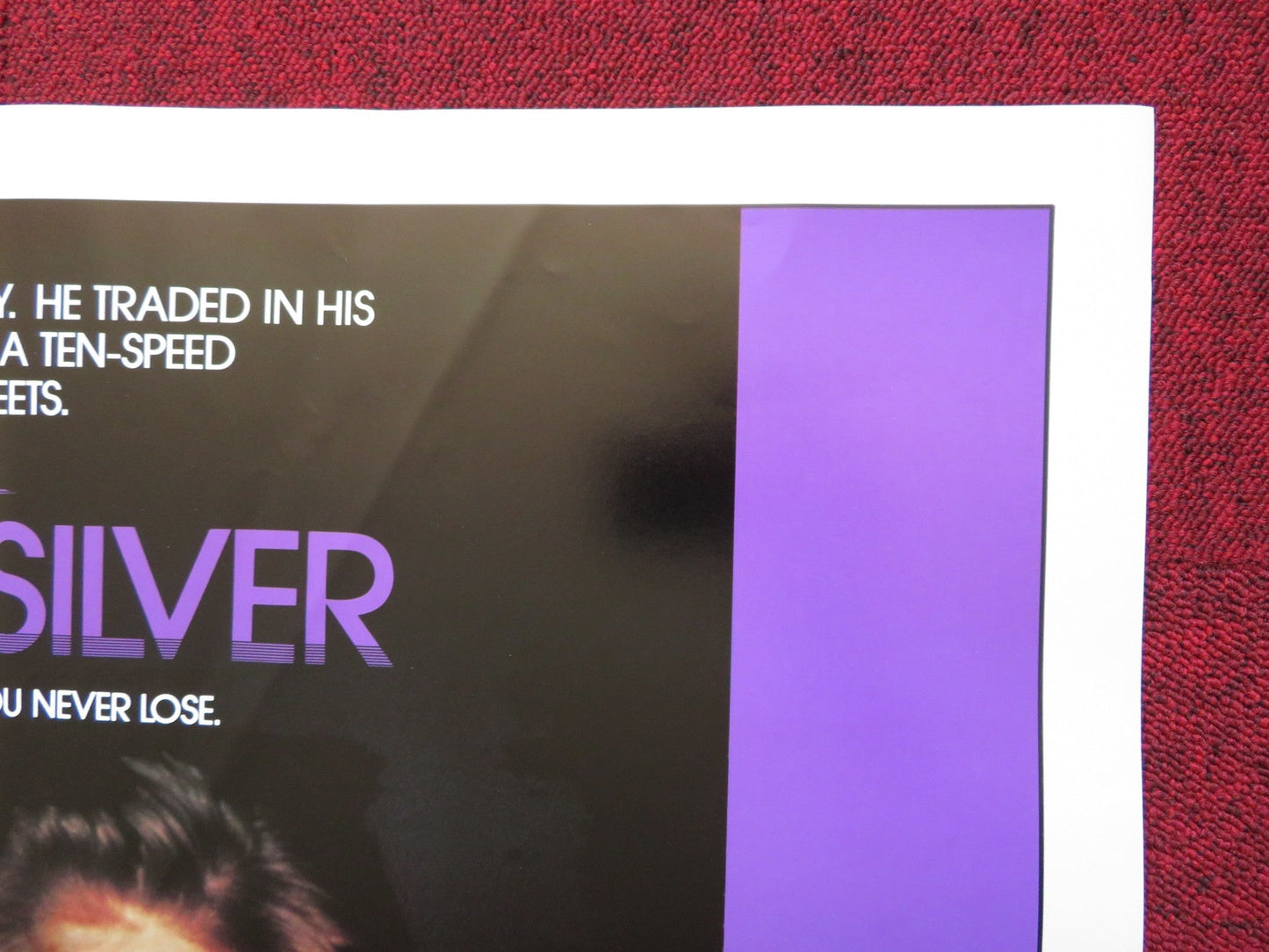 QUICKSLIVER FOLDED US ONE SHEET POSTER KEVIN BACON JAMI GERTZ 1986 Rendezvous Cinema Movie posters