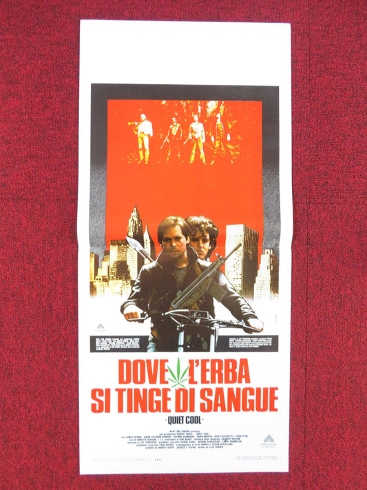 QUIET COOL ITALIAN LOCANDINA POSTER JAMES REMAR ADAM COLEMAN HOWARD 1986 Rendezvous Cinema Movie posters