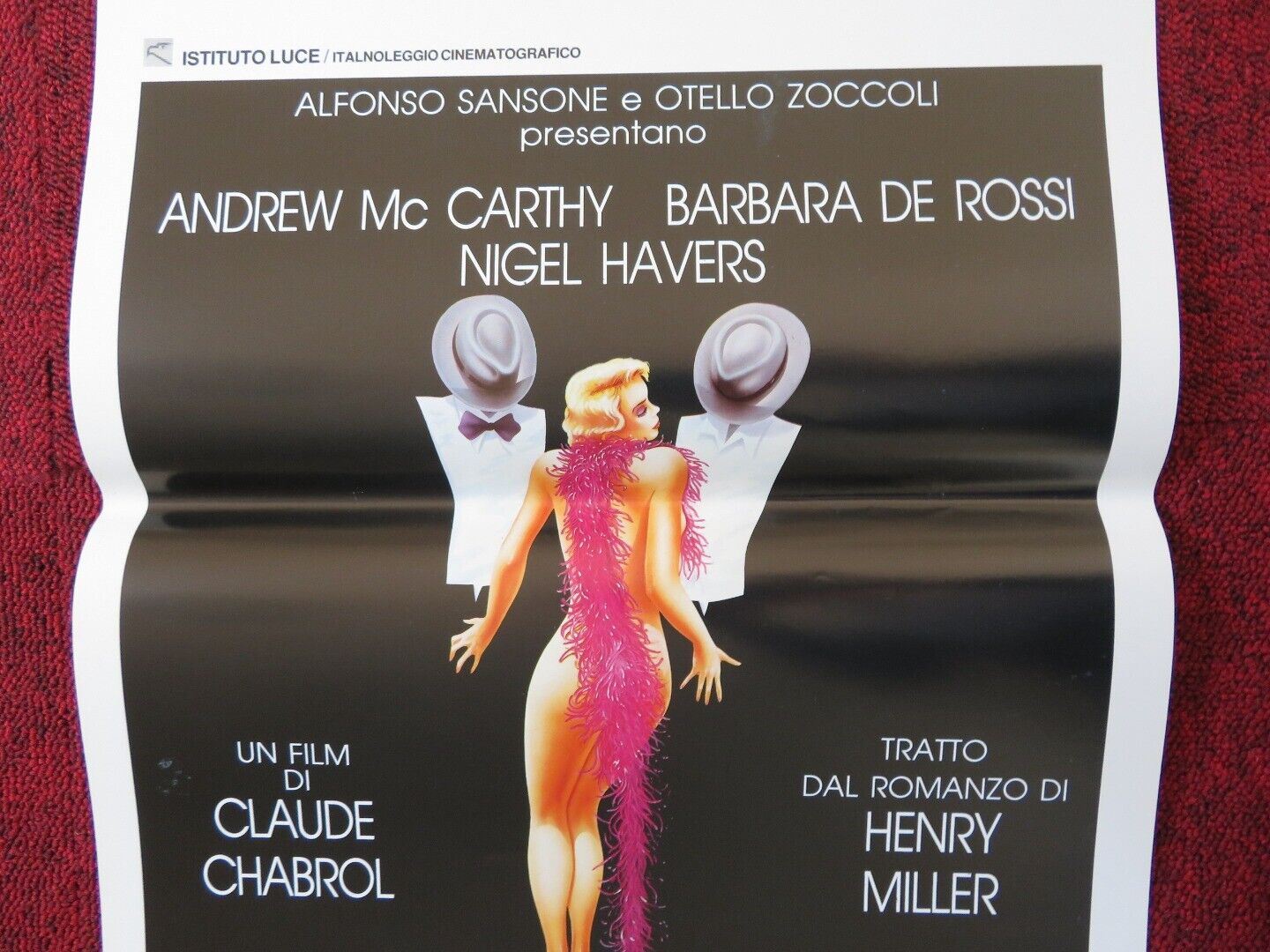 QUIET DAYS IN CLICHY ITALIAN LOCANDINA (27.5"x13") POSTER BARBARA DE ROSSI 1991 Movie posters