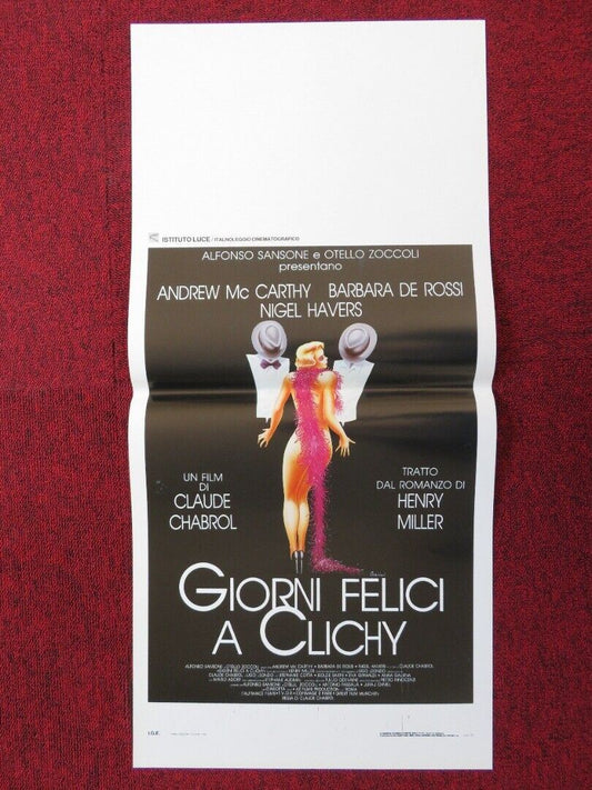 QUIET DAYS IN CLICHY ITALIAN LOCANDINA (27.5"x13") POSTER BARBARA DE ROSSI 1991 Movie posters
