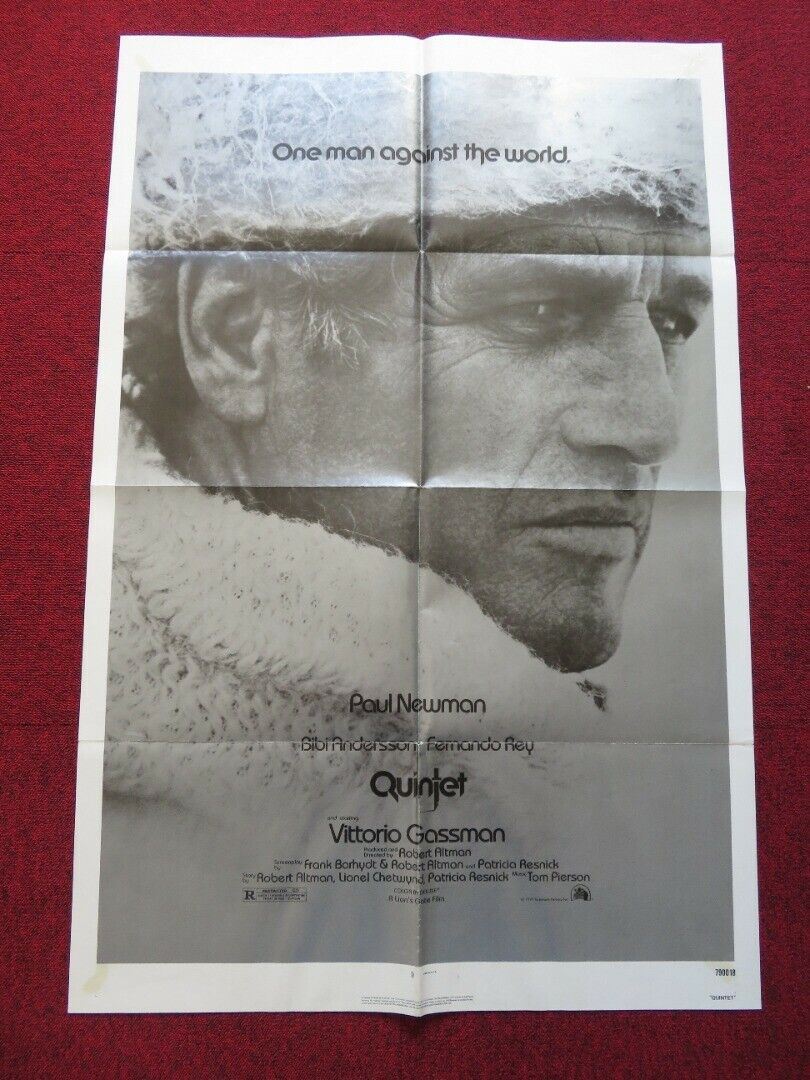 QUINTET FOLDED US ONE SHEET POSTER PAUL NEWMAN VITTORIO GASSMAN 1979 Movie posters