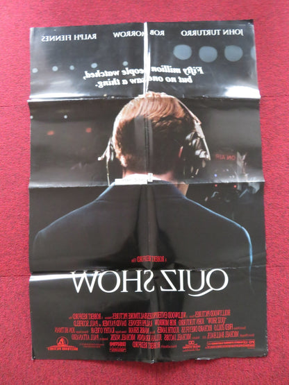QUIZ SHOW FOLDED US ONE SHEET POSTER JOHN TURTRRO ROB MORROW 1994 Rendezvous Cinema Movie posters