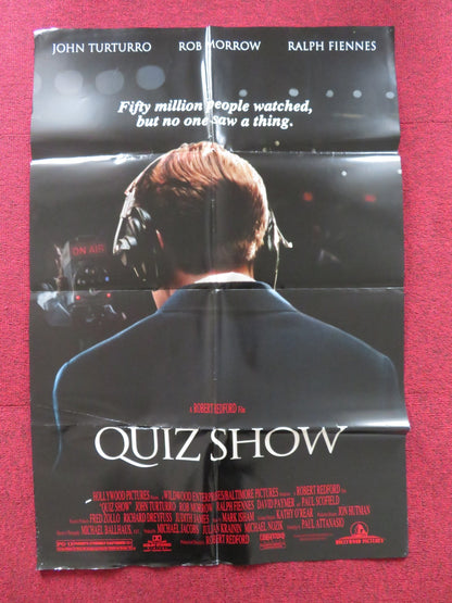 QUIZ SHOW FOLDED US ONE SHEET POSTER JOHN TURTRRO ROB MORROW 1994 Rendezvous Cinema Movie posters