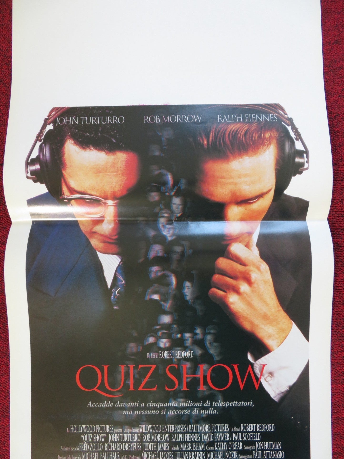 QUIZ SHOW ITALIAN LOCANDINA (27.5"x13") POSTER JOHN TURTURRO RALPH FIENNES 1994 Rendezvous Cinema Movie posters