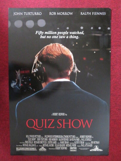 QUIZ SHOW US ONE SHEET ROLLED POSTER ROBERT REDFORD RALPH FIENNES 1994 Movie posters