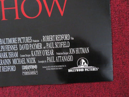 QUIZ SHOW US ONE SHEET ROLLED POSTER ROBERT REDFORD RALPH FIENNES 1994 Movie posters