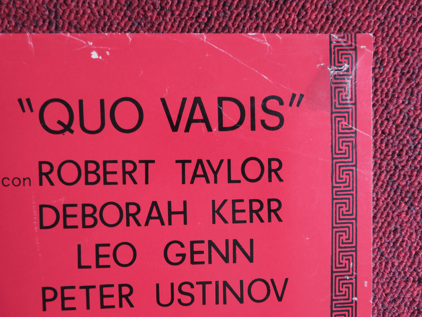 QUO VADIS ITALIAN FOTOBUSTA POSTER ROBERT TAYLOR DEBORAH KERR 1951 Rendezvous Cinema Movie posters