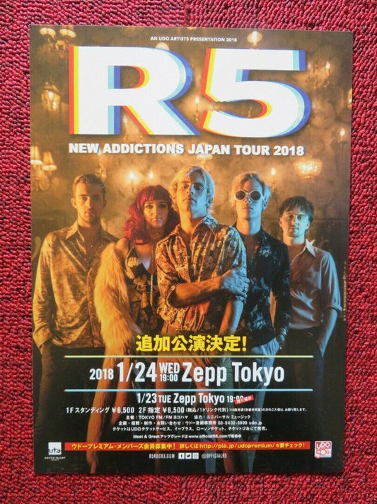 R5 - NEW ADDICTIONS TOUR JAPANESE MUSIC TOUR GIG POSTER 2018 Movie posters