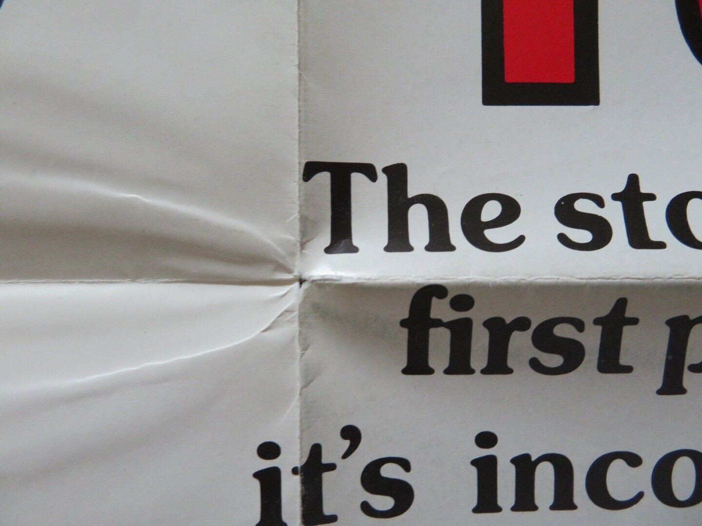 RABBIT TEST FOLDED US ONE SHEET POSTER BILLY CHIRSTAL JOAN RIVERS 1973 Movie posters