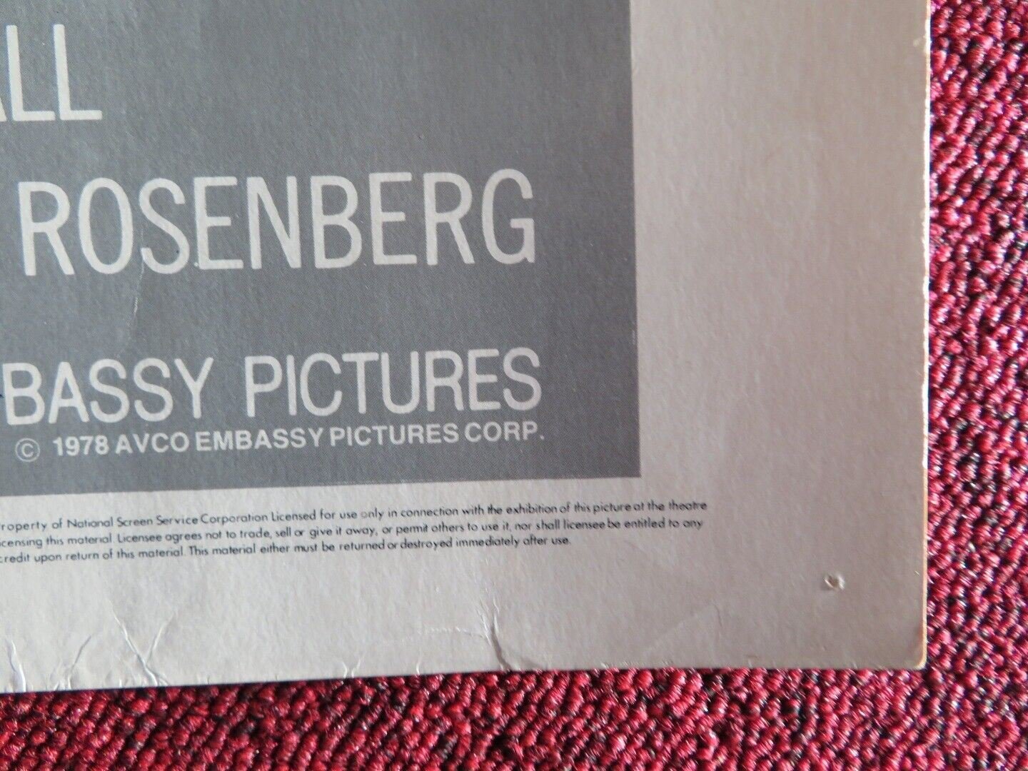 RABBIT TEST US HALF SHEET (22"x 28") POSTER JOAN RIVRES BILLY CRYSTAL 1978 Movie posters