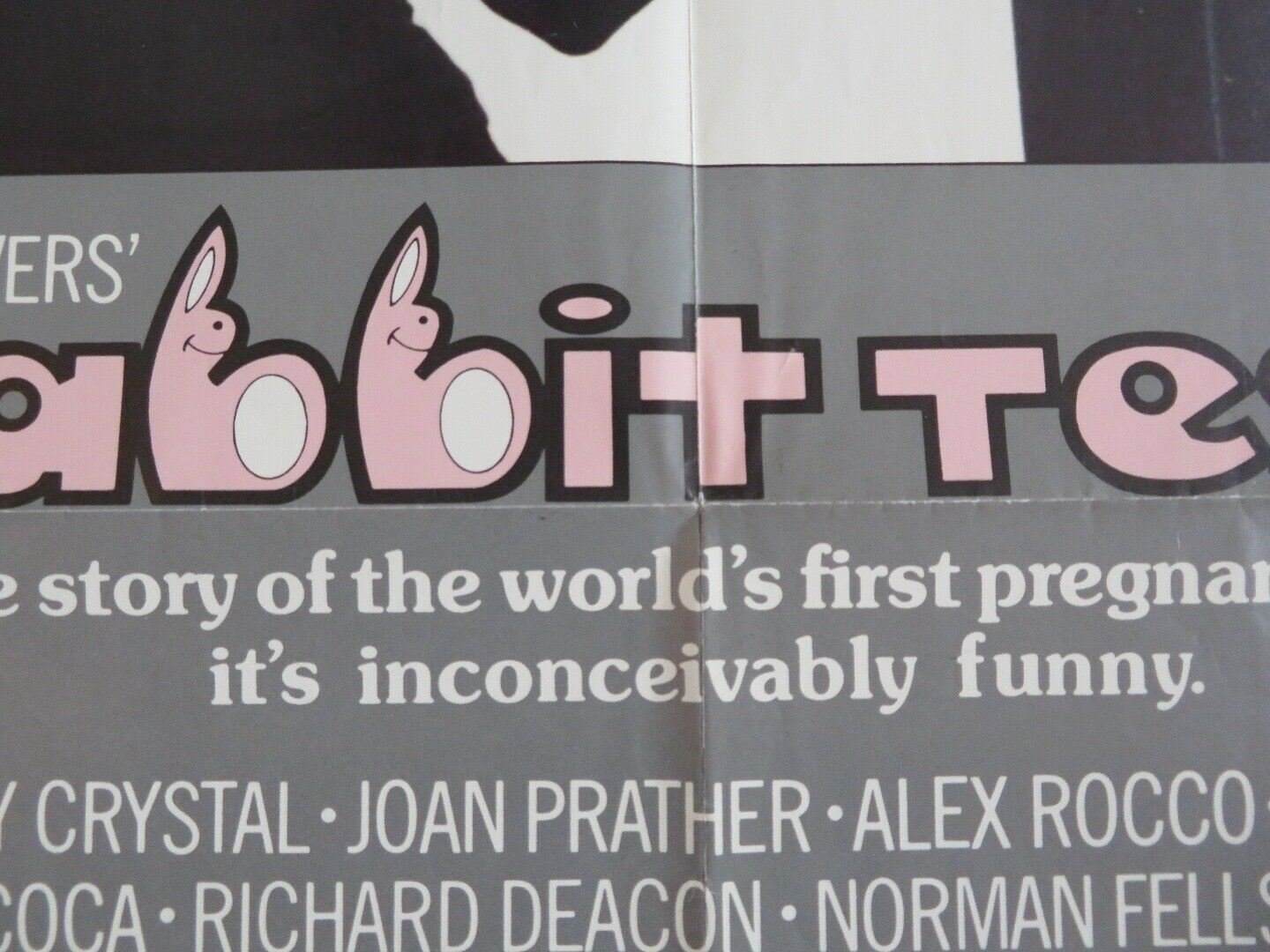 RABBIT TEST US ONE SHEET POSTER JOAN RIVERS BILLY CRYSTAL 1978 Movie posters