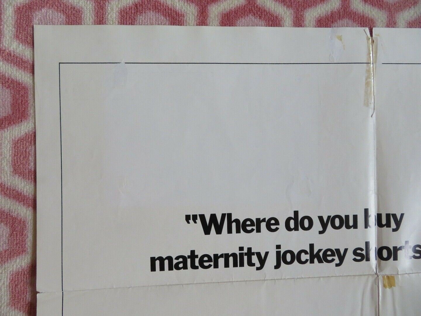 RABBIT TEST US ONE SHEET POSTER JOAN RIVERS BILLY CRYSTAL 1978 Movie posters