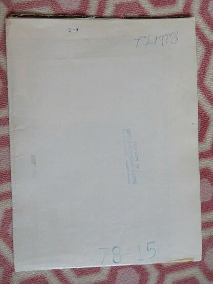 RABBIT TEST US ONE SHEET POSTER JOAN RIVERS BILLY CRYSTAL 1978 Movie posters