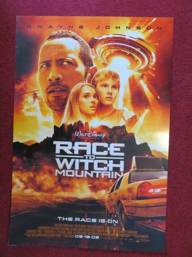RACE TO WITCH MOUNTAIN US ONE SHEET ROLLED POSTER DISNEY DWAYNE JOHNSON 2009 Movie posters