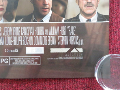 RACE UK QUAD ROLLED POSTER STEPHAN JAMES JASON SUDEIKIS 2016 Rendezvous Cinema Movie posters