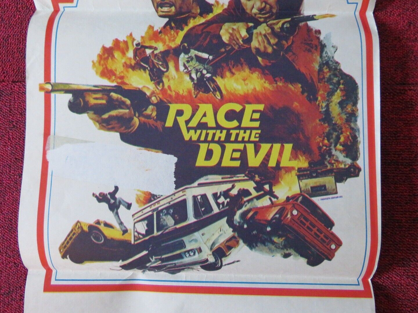 RACE WITH THE DEVIL FOLDED AUSTRALIAN DAYBILL POSTER PETER FONDA WARREN OATES Movie posters